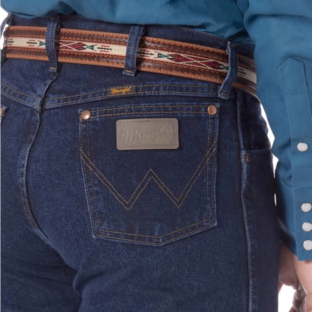 WRANGLER® COWBOY CUT® ORIGINAL FIT JEAN IN DARK STONE SIZE 40 X 30 💙EUC💙